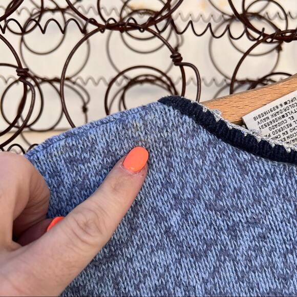 Vintage Ugly Christmas Zip Up Cardigan featuring snowman and a winter flurry - Picture 6 of 7